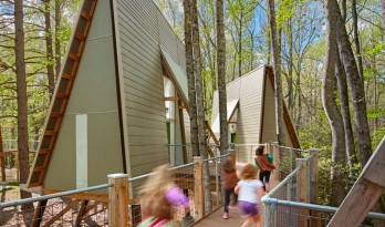 为女童子军建造的天然树屋：Graham营地