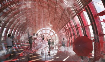 2020迪拜世博会奥地利馆方案公布！Penda、Smartvoll 联合设计红色巨型风车